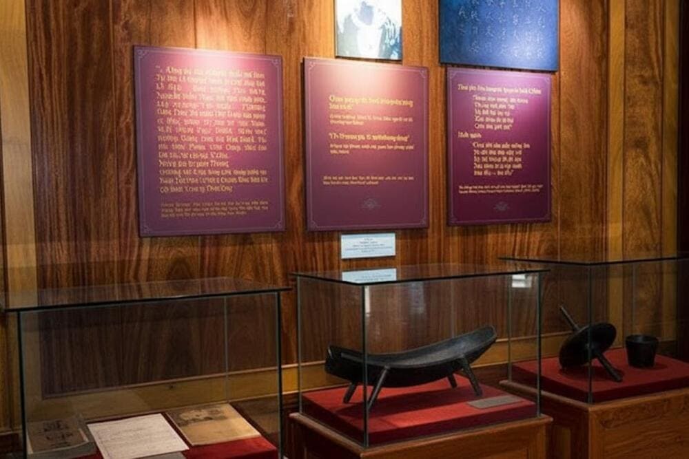 Bên trong khu trưng bày và nhà tưởng niệm Chủ tịch Hồ Chí Minh.